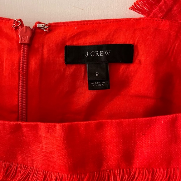 J.Crew Vibrant Red Ruffle Top - Picture 5 of 7
